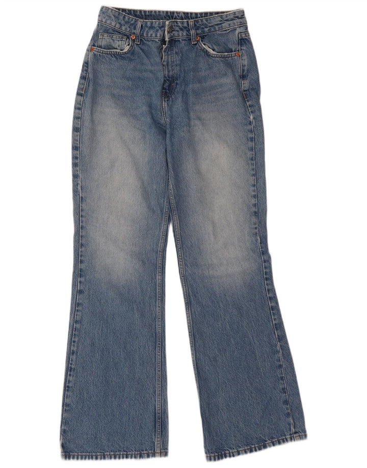 Topshop Jean évasé Femme W30 L32 Bleu Coton