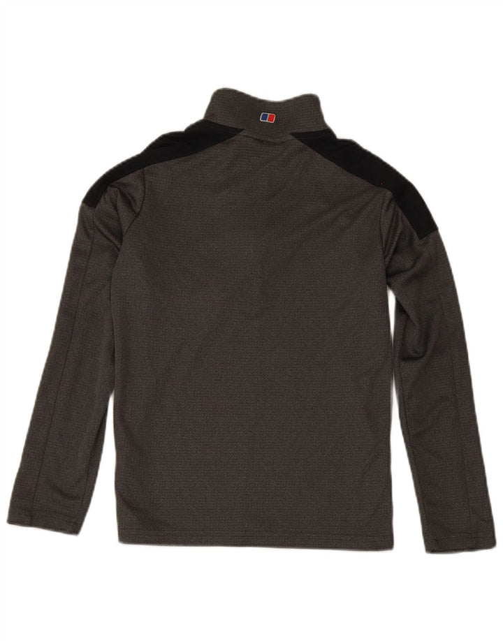 Berghaus Haut de survêtement à col zippé pour garçon 11-12 ans Gris Colorblock