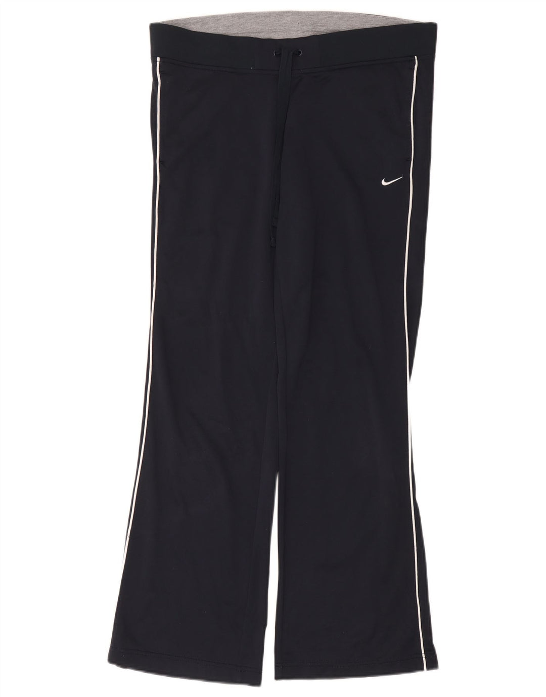 NIKE Pantalon de survêtement pour femme UK 14 Large Bleu Marine Polyester