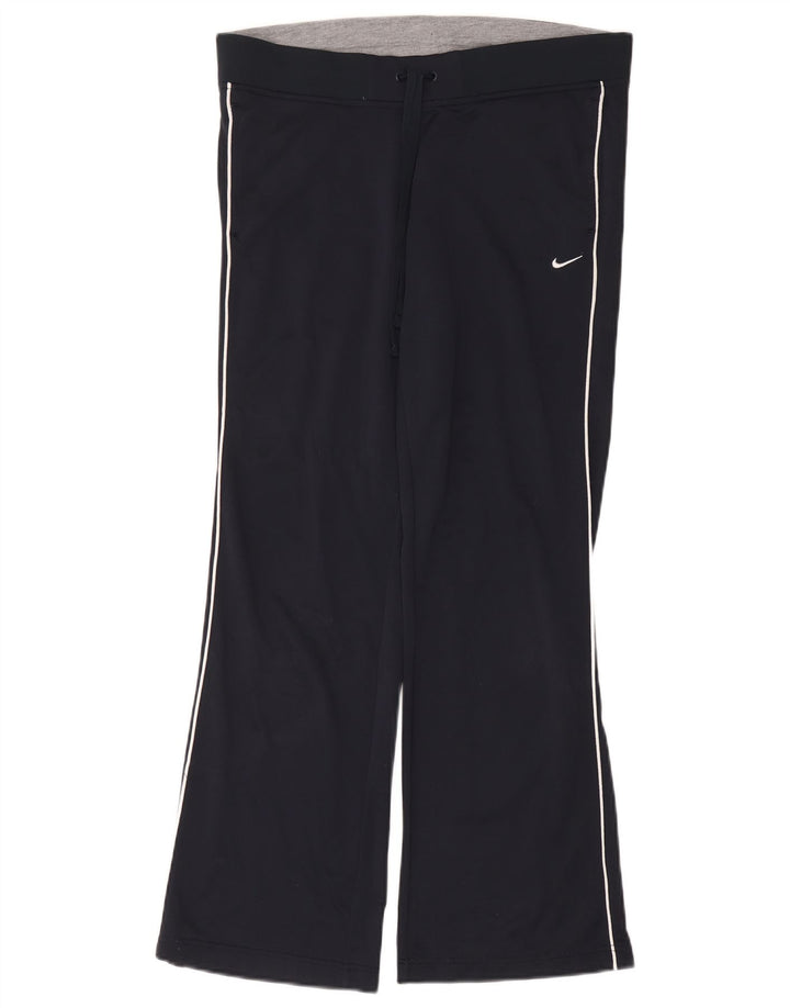 NIKE Pantalon de survêtement pour femme UK 14 Large Bleu Marine Polyester