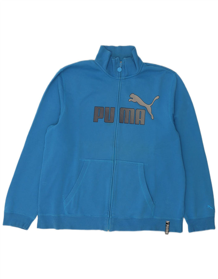 Puma Veste de Survêtement Graphique Homme XL Bleu Coton