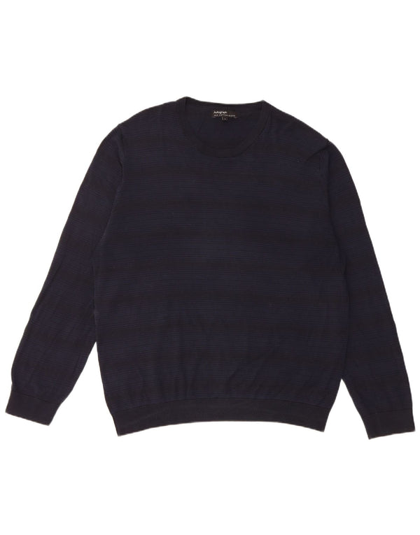 Marks & Spencer Pull à col rond autographe pour homme Bleu marine Taille L
