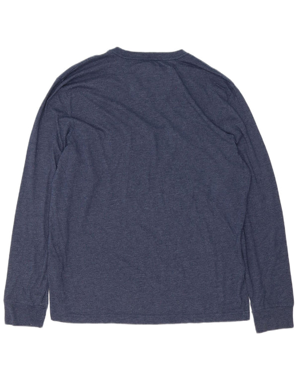 Nautica Haut à manches longues pour homme en coton color block bleu marine Taille L