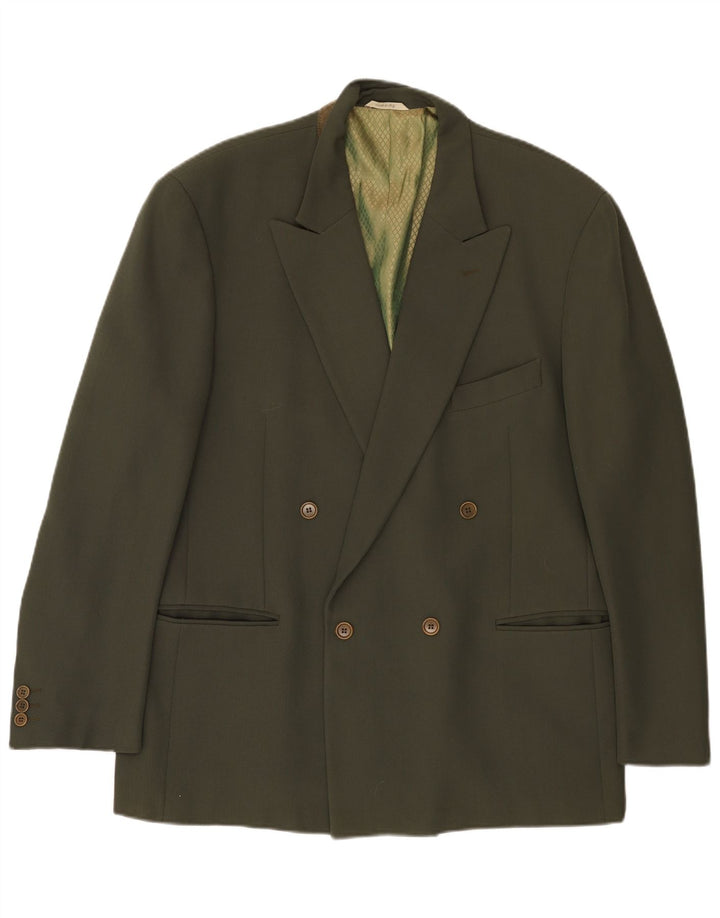 Mille Miglia Veste blazer double boutonnage pour homme UK 40 Large Vert