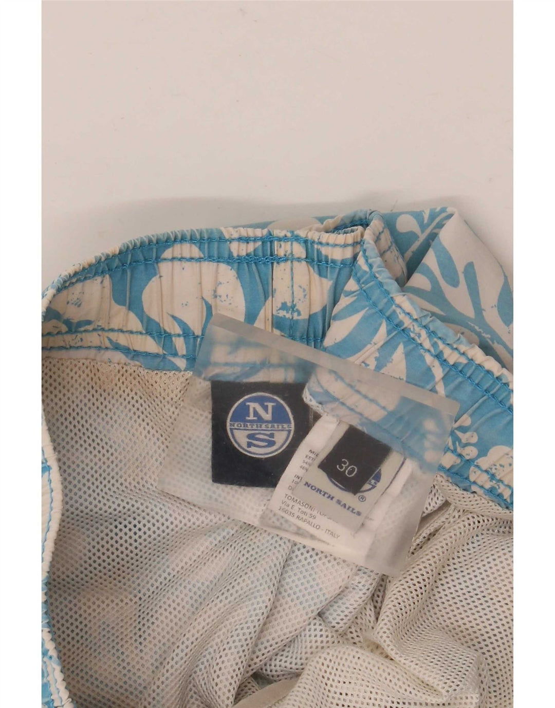 Short de Bain Homme North Sails Coton Floral Bleu Moyen