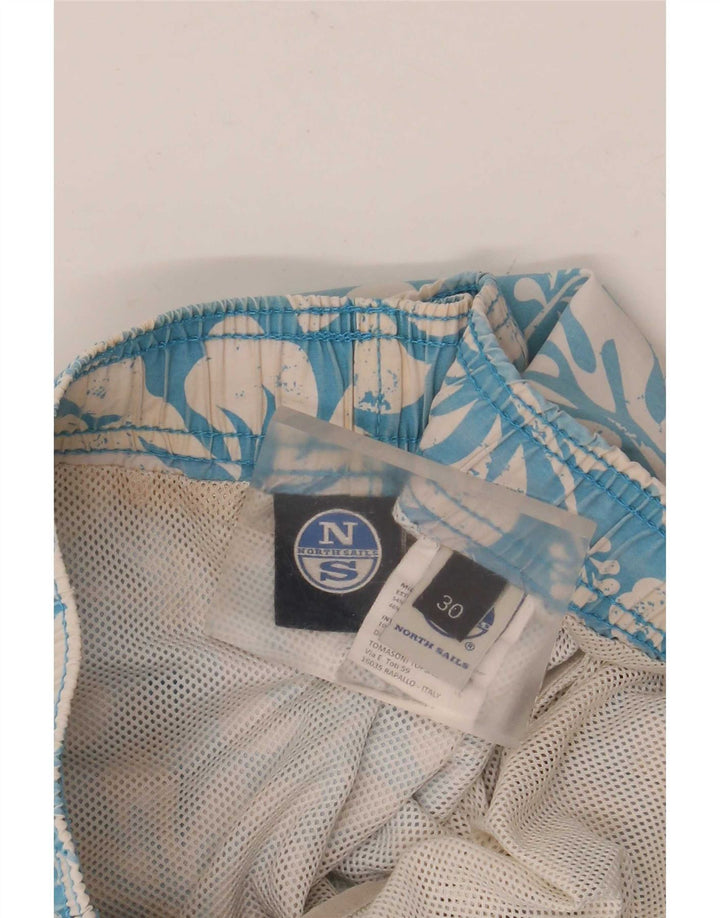 Short de Bain Homme North Sails Coton Floral Bleu Moyen