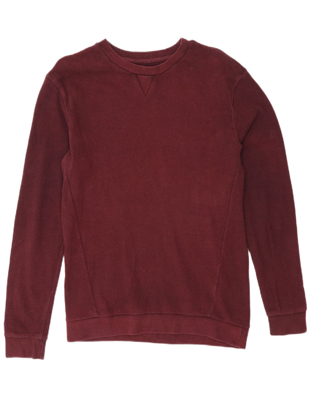Zara Sweat-shirt pour homme en coton bordeaux moyen