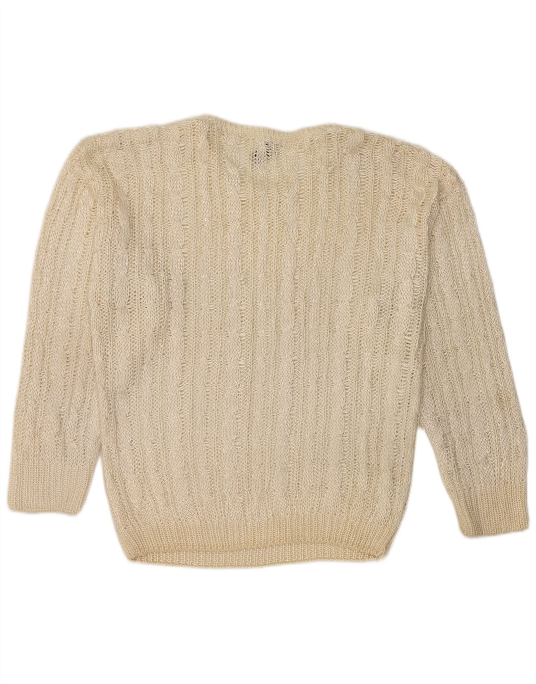 Giunco Pull à col rond pour femme UK 14 Medium Off White