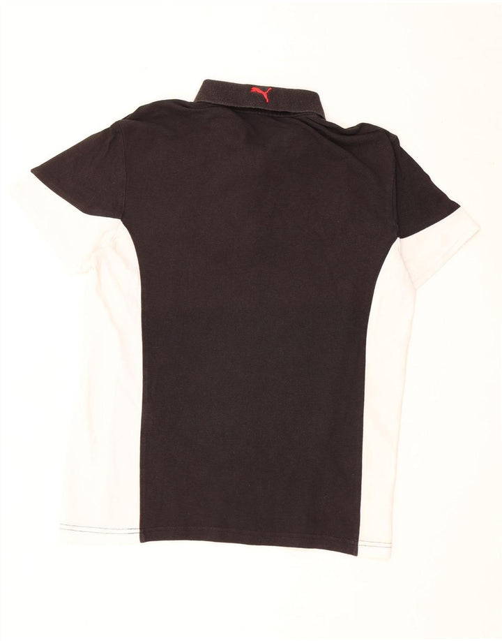 PUMA Polo Homme Noir Moyen Colourblock