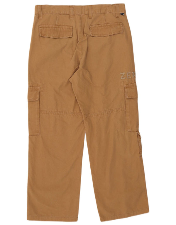 Diadora Pantalon cargo droit graphique pour homme IT 48 Medium W30 L26 Beige
