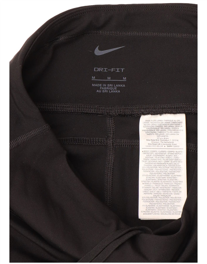 Nike Legging Capri Dri Fit pour femme UK 14 Noir moyen Polyester