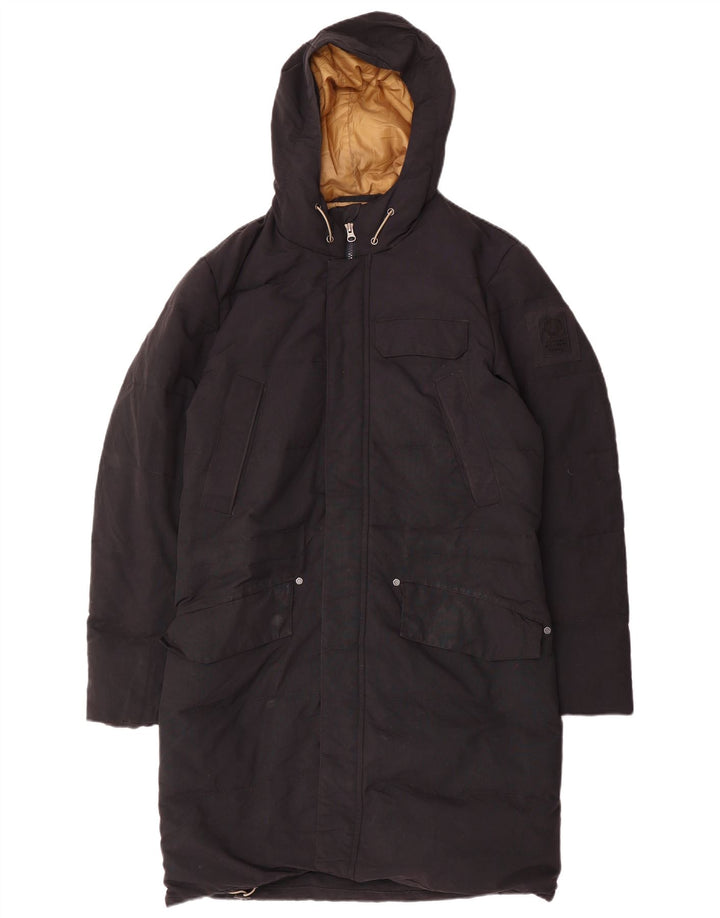 Murphy & Nye Manteau matelassé à capuche Sailmakers pour homme UK 36 Petit Noir