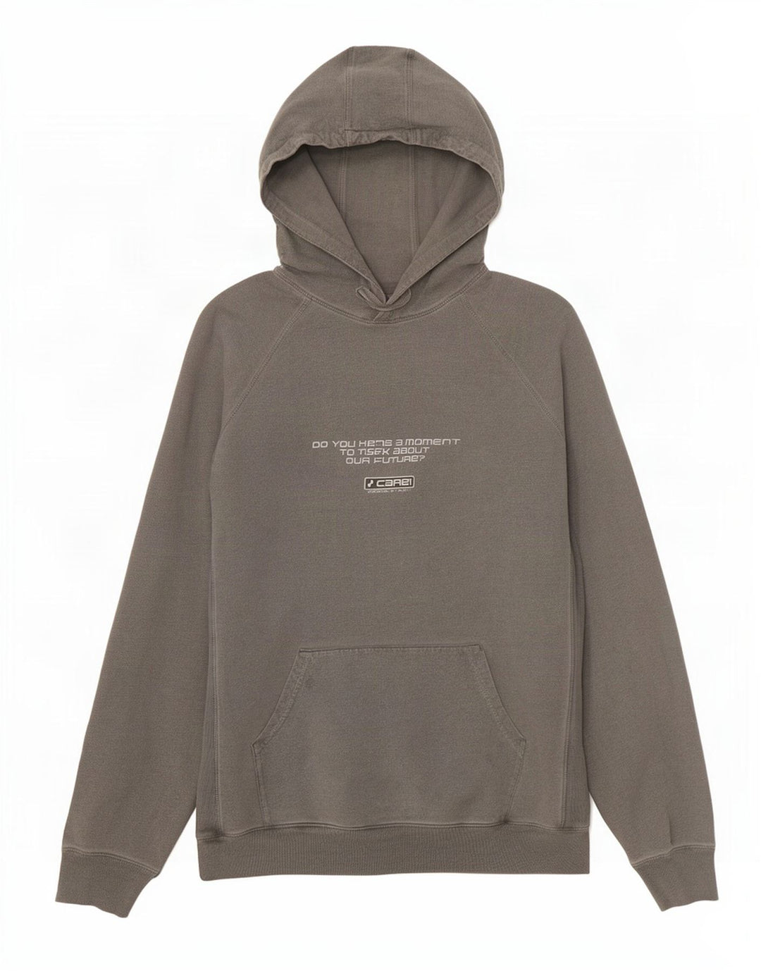 Pull à capuche graphique vintage pour hommes grand gris