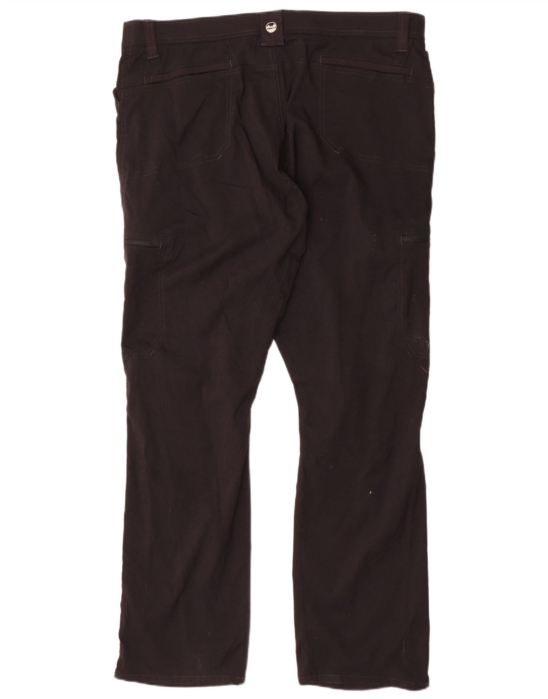 WRANGLER Pantalon Cargo Droit Femme W42 L30 Nylon Noir