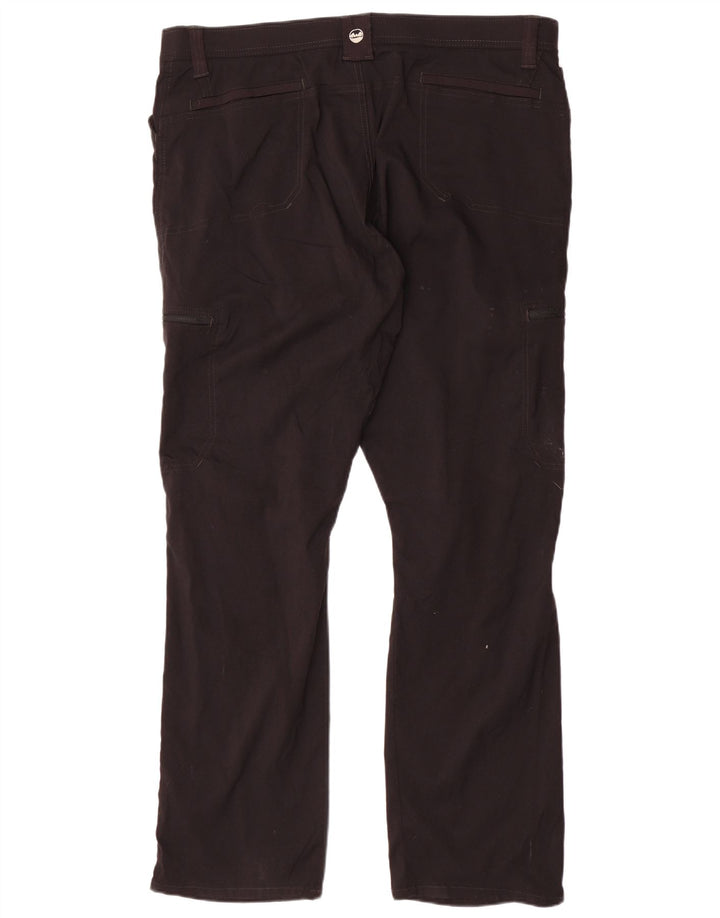 WRANGLER Pantalon Cargo Droit Femme W42 L30 Nylon Noir
