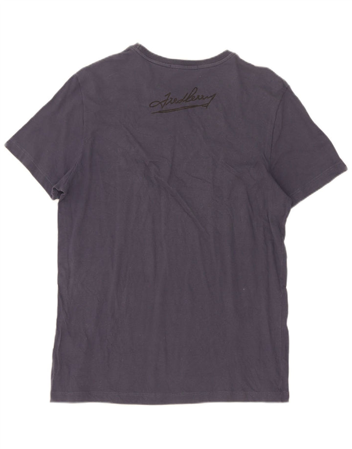 Fred Perry T-Shirt Homme Haut Large Bleu Marine Coton