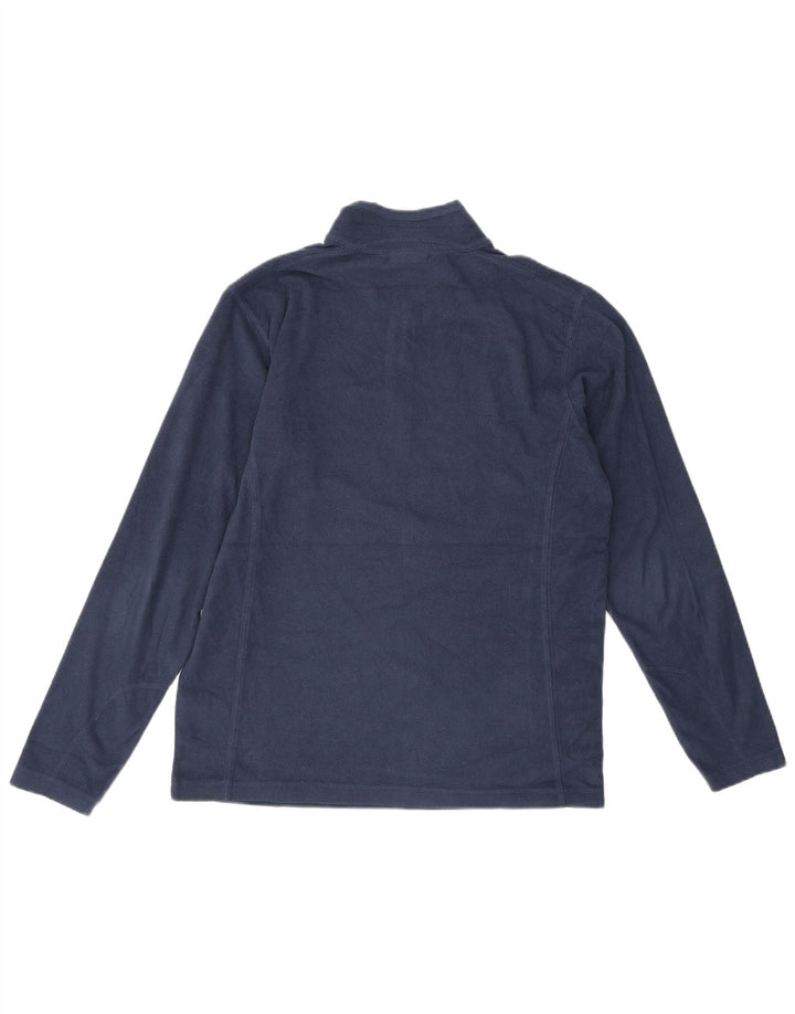 Columbia Pull polaire à col zippé pour homme, petit, bleu marine, polyester