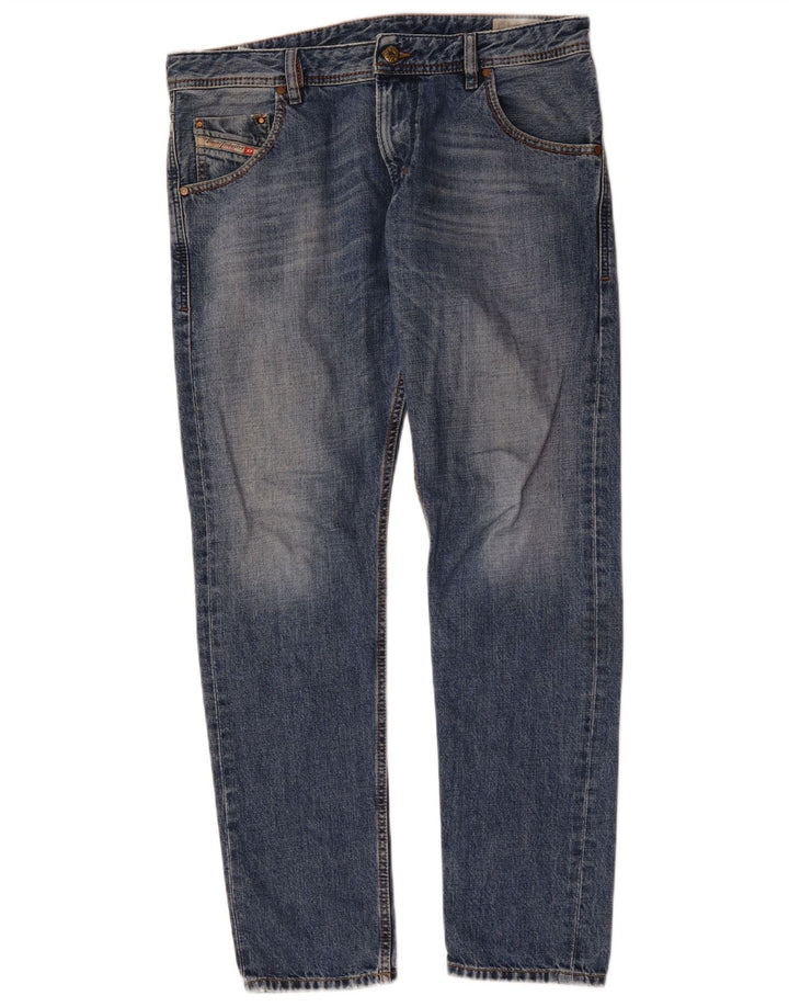 Diesel Jean Krayver Regular Slim W32 L30 Homme Bleu Coton