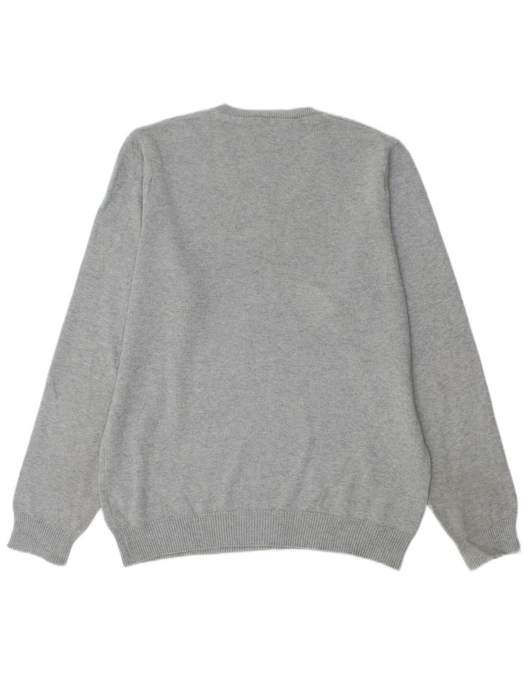 Marks & Spencer Pull à col en V Blue Harbour pour hommes, petit coton gris