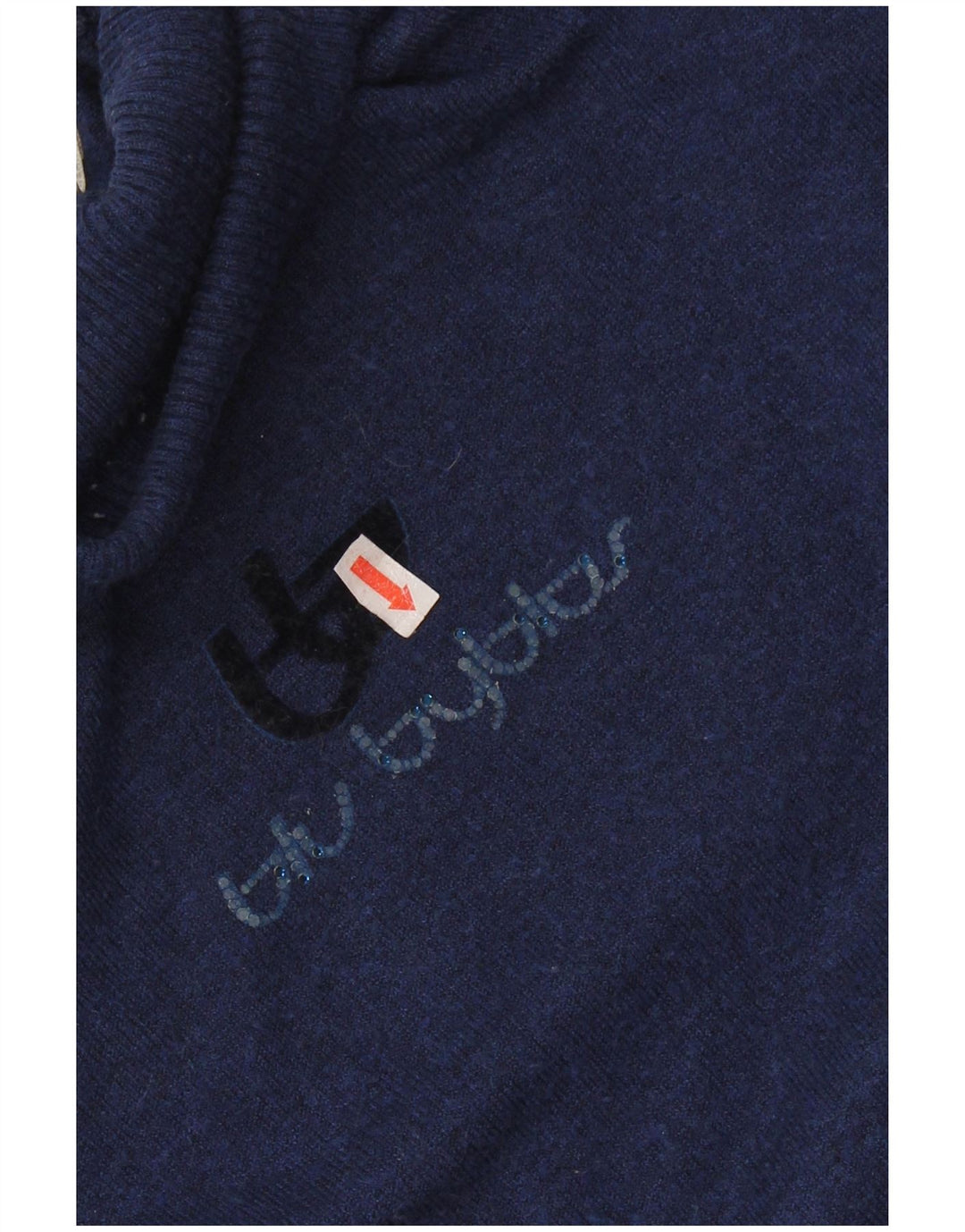 BYBLOS Pull col roulé pour femme UK 14 Grand Bleu marine Acrylique