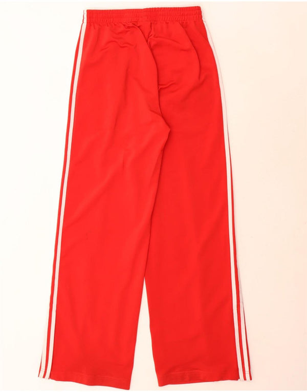 Adidas Pantalon de survêtement large pour femme UK 12 Rouge moyen Polyester