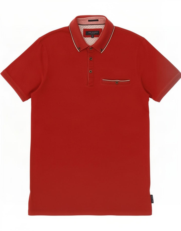 Polo Ted Baker pour homme taille 3 rouge moyen