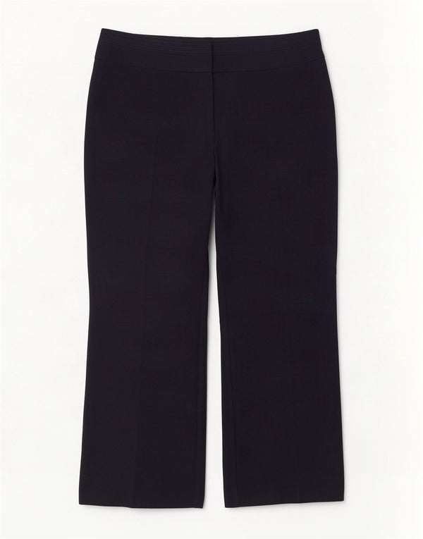 Marks & Spencer Pantalon décontracté à jambe large pour femme UK 18 XL W38 L30 Bleu marine