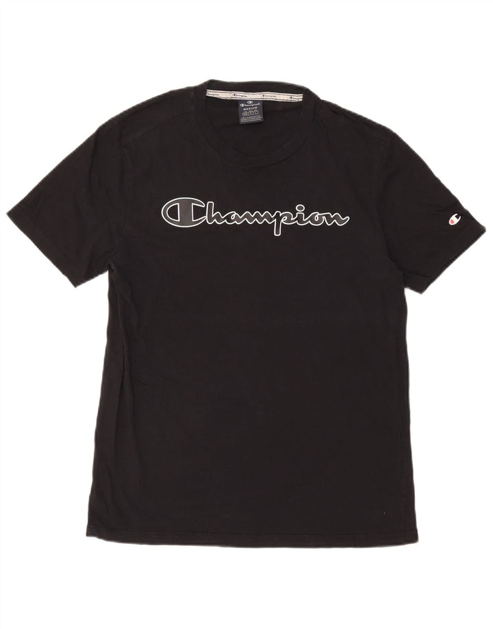Champion T-Shirt Graphique Homme Noir Moyen Coton