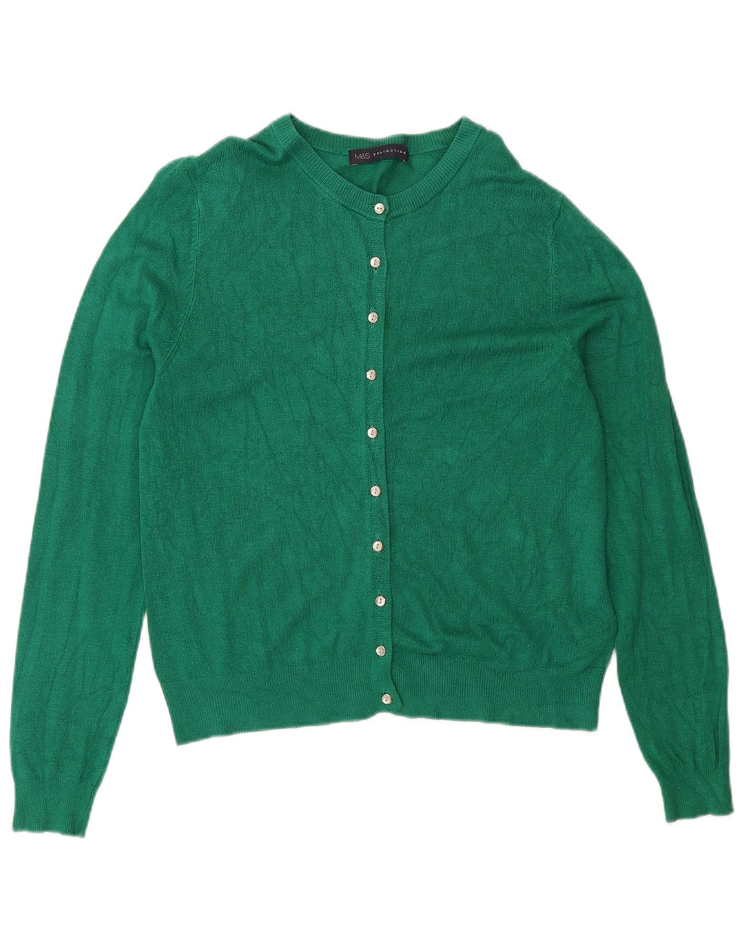 Marks & Spencer Cardigan pour femme en viscose vert moyen UK 42