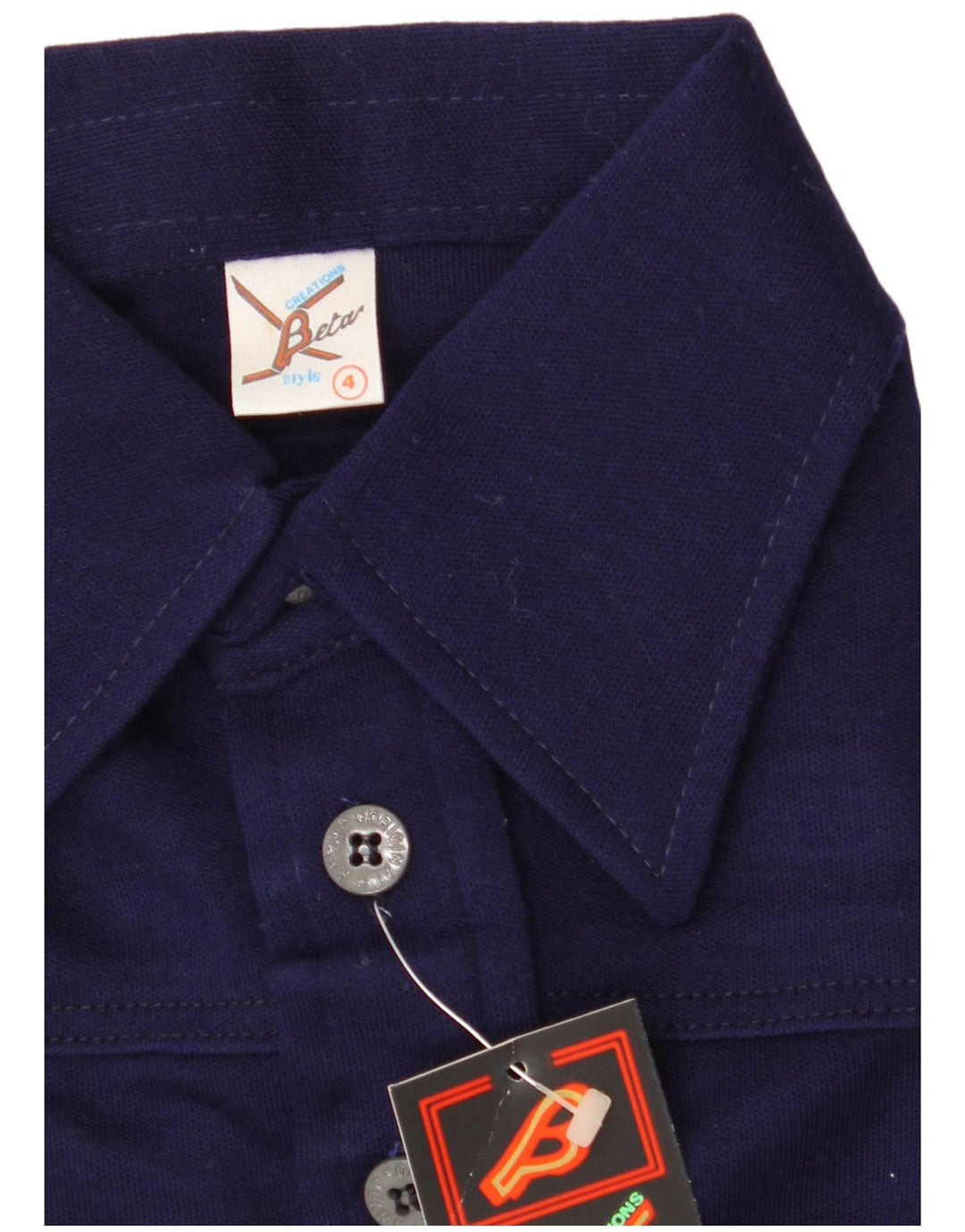BETA Chemise pull femme US 4 Petit Bleu Marine Acrylique