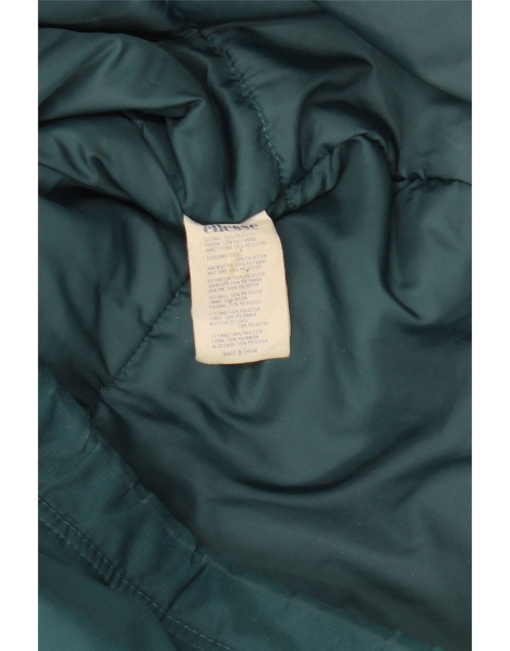Ellesse Veste coupe-vent à capuche pour homme UK 38 Vert moyen Colourblock