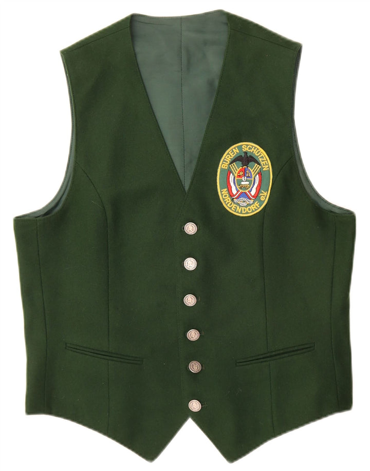 gilet graphique vintage pour hommes petit vert