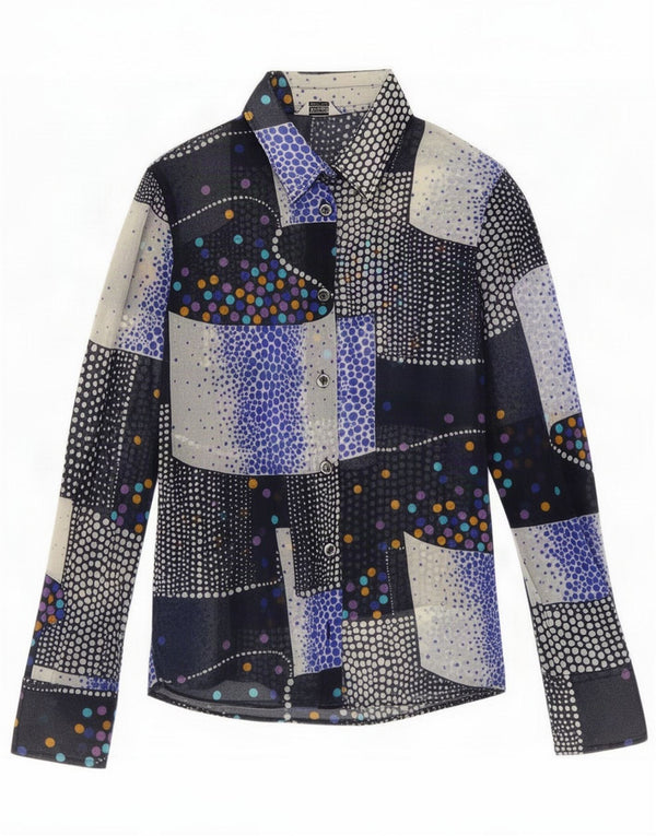 Chemisier Vintage Femme IT 44 Medium Multicolore Patchwork