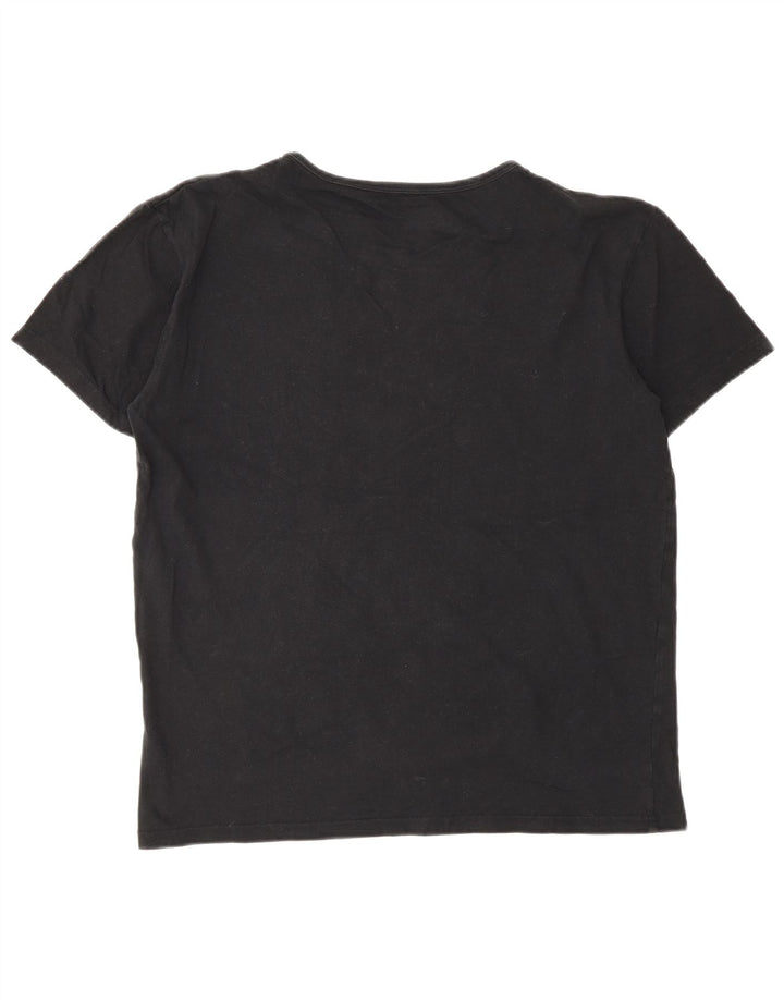 Paul Smith T-Shirt Femme UK 14 Medium Noir Coton