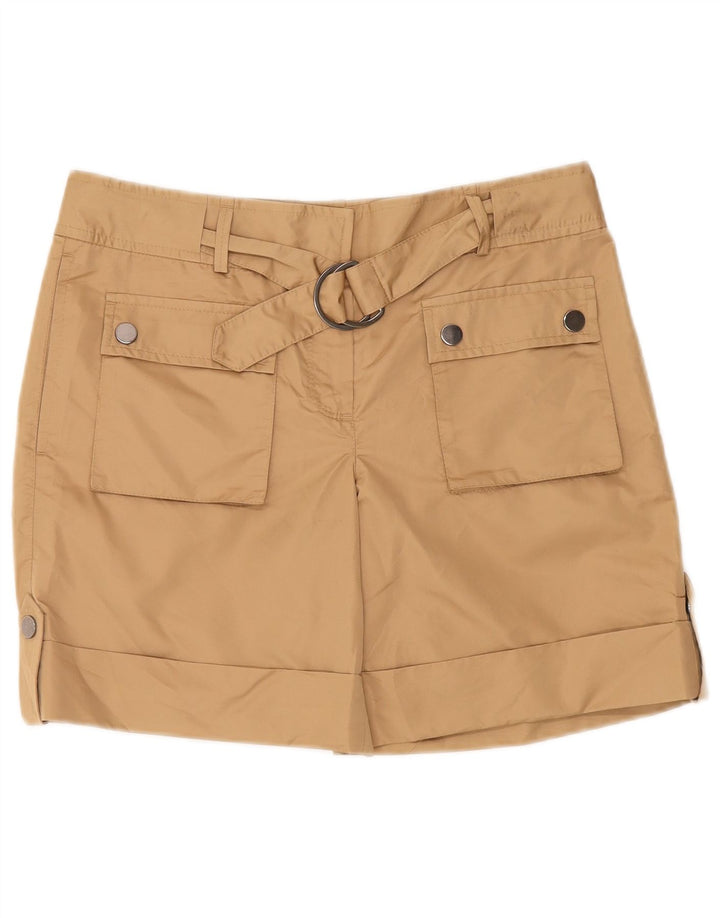 Massimo Dutti Short cargo pour femme EU 40 Medium W30 Beige Polyester