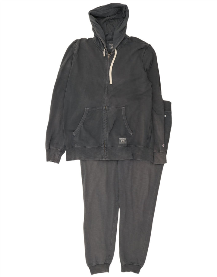 Champion Survêtement complet à capuche pour homme 2XL Gris