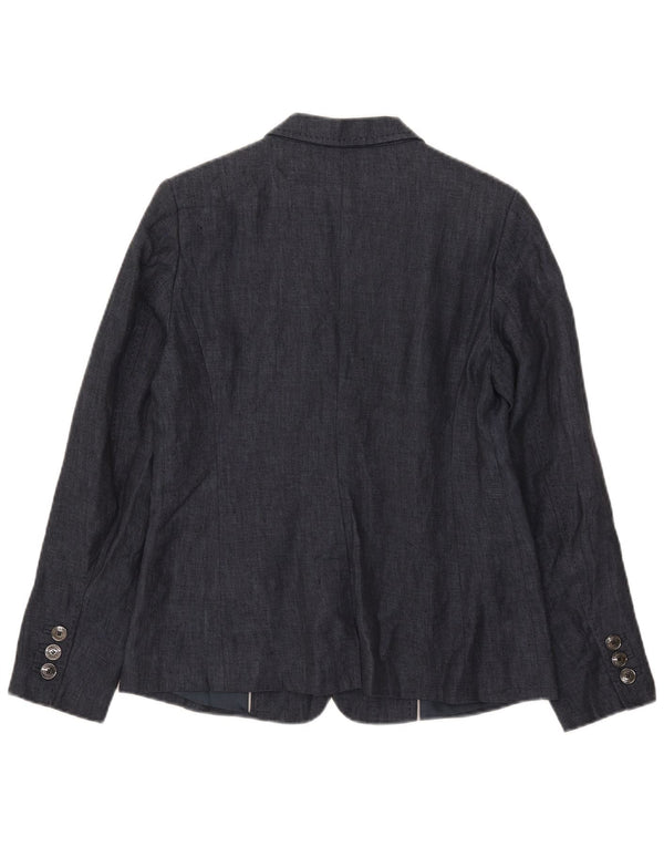 Marks & Spencer Veste blazer autographe pour femme UK 12 Bleu marine moyen