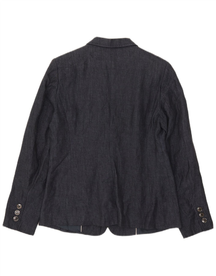 Marks & Spencer Veste blazer autographe pour femme UK 12 Bleu marine moyen
