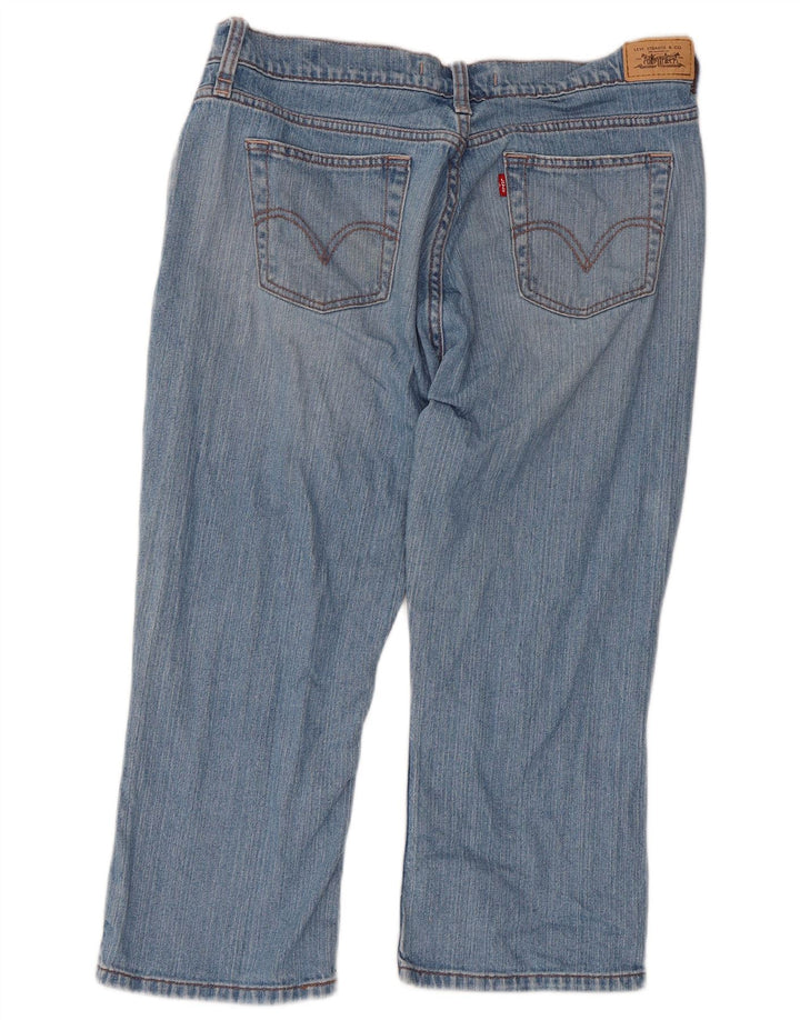 Levi's Jean Capri 515 Femme US 12 Large W34 L21 Bleu Coton