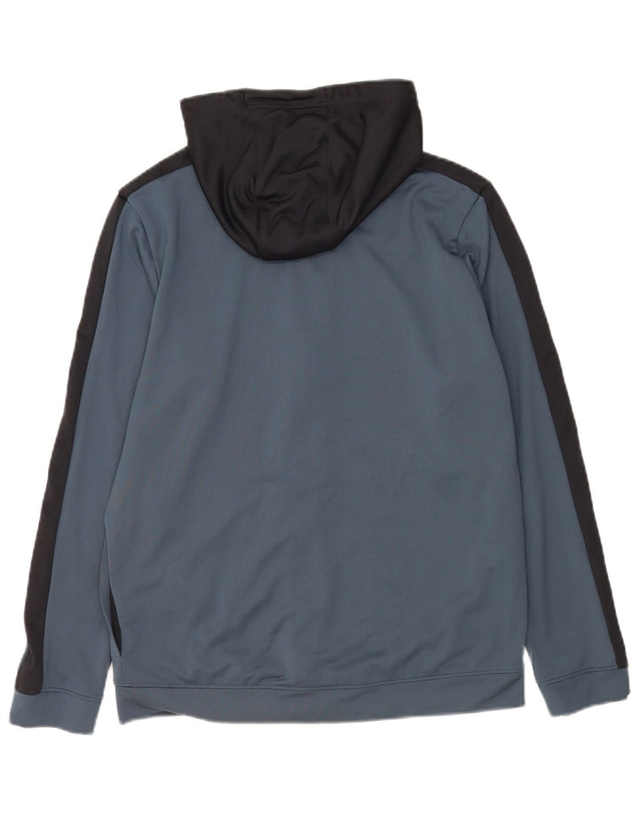 Under Armour Sweat à capuche zippé pour homme en polyester color block bleu marine moyen