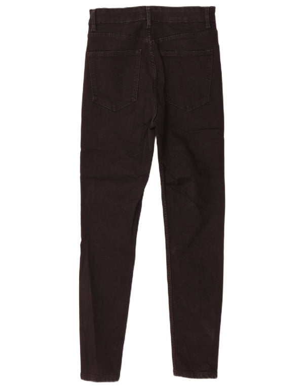 Zara Jean skinny taille haute pour femme EU 38 Small W28 L28 Coton noir