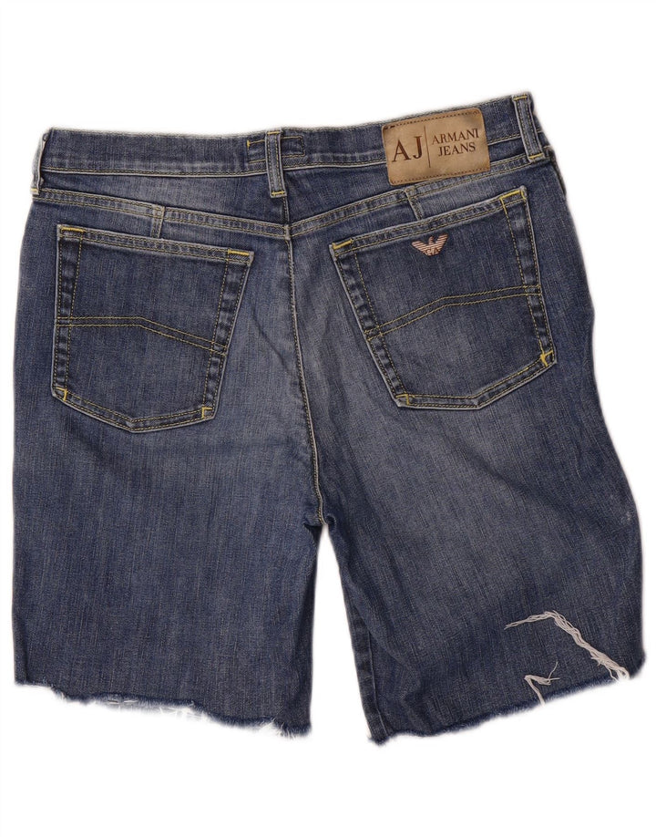 Armani Short en jean W32 en coton bleu moyen pour homme