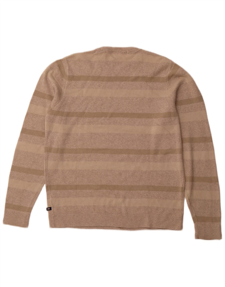 Marks & Spencer Pull col rond homme en coton beige moyen