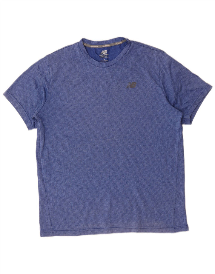 New Balance T-Shirt Homme Haut Large Bleu Polyester