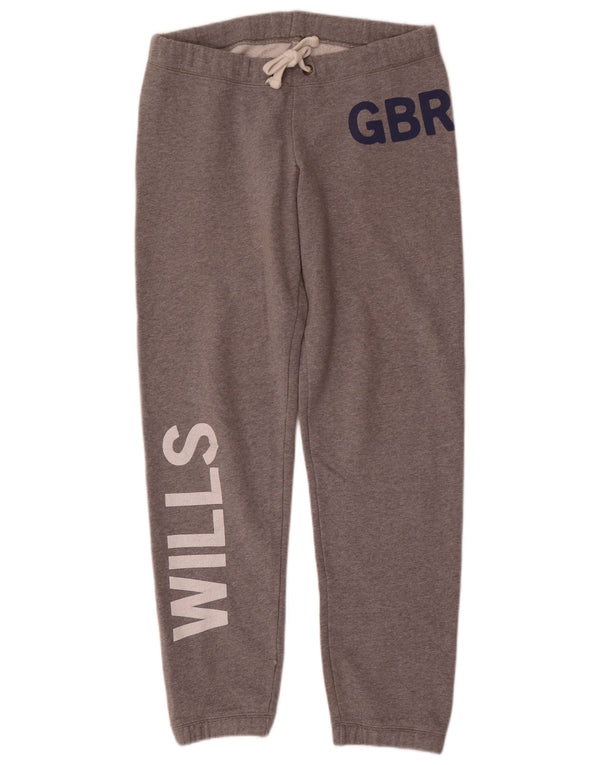 Jack Wills Pantalon de survêtement pour femme Joggers UK 10 Small Gris moucheté