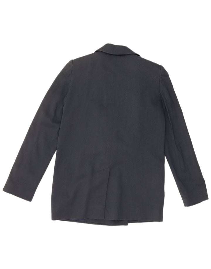 Red Valentino Veste Blazer 1 Bouton Femme UK 12 Coton Bleu Marine Moyen