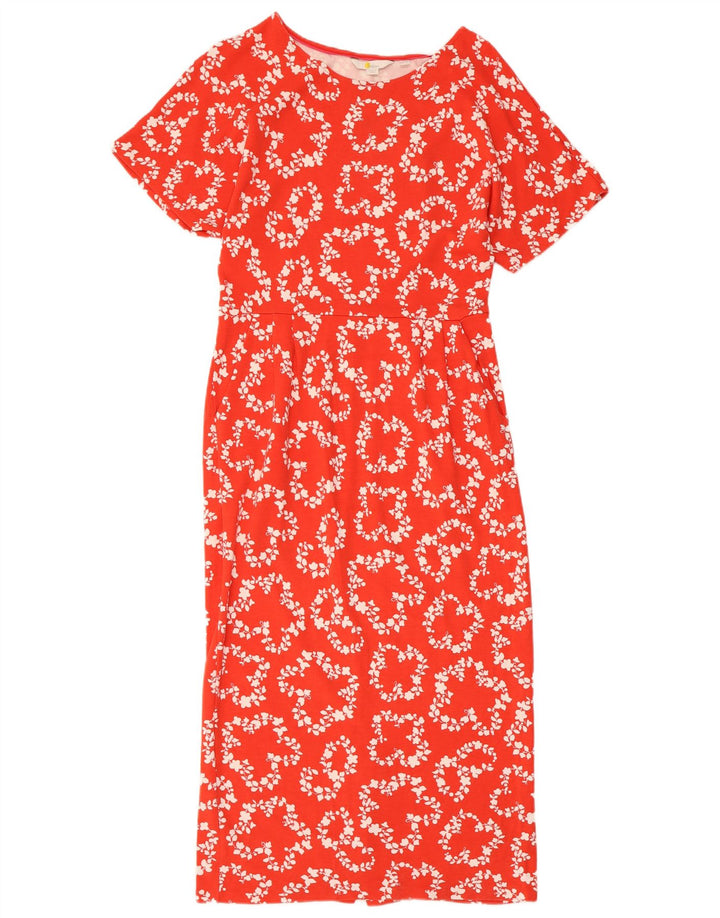 Robe fourreau Boden pour femme UK 42 Viscose florale rouge moyen