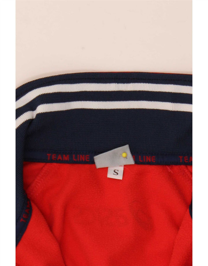 Asics Veste de survêtement pour femme UK 8 Small Rouge Colourblock