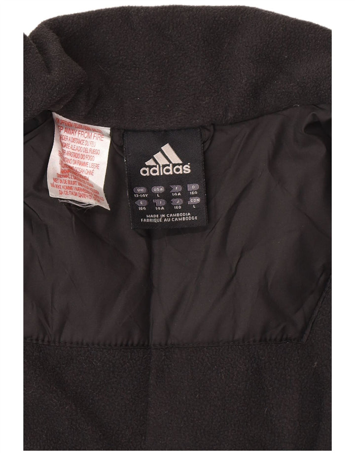 Adidas Manteau Coupe-Vent Graphique Garçon 13-14 Ans Noir Polyamide