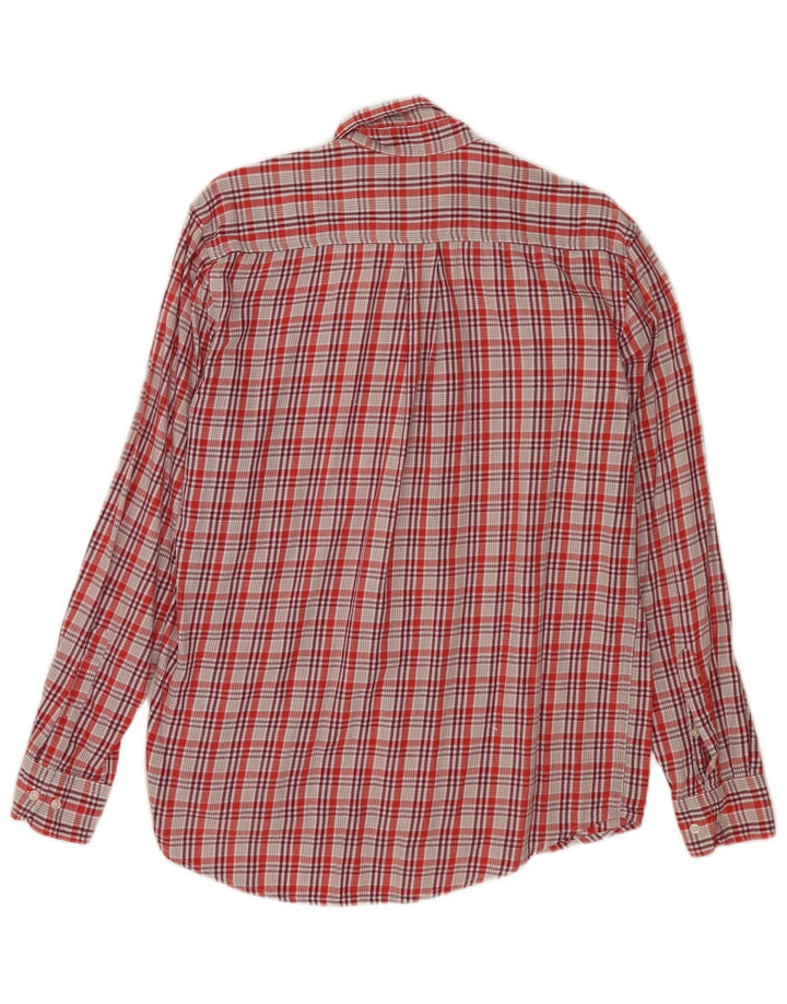 Kappa Chemise Homme Rouge Moyen Carreaux Coton
